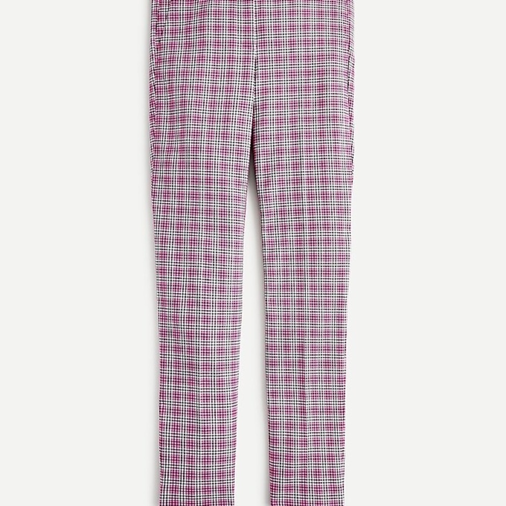 J. Crew Cameron slim crop pant in pink plaid 6